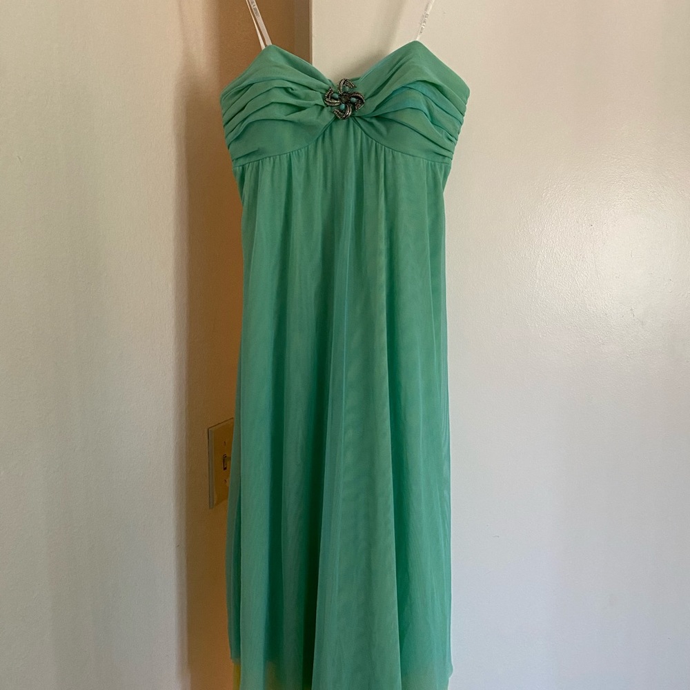 Heart-necked Midi Dress